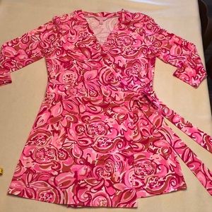Lilly Pulitzer wrap-style shorts jumper - Large